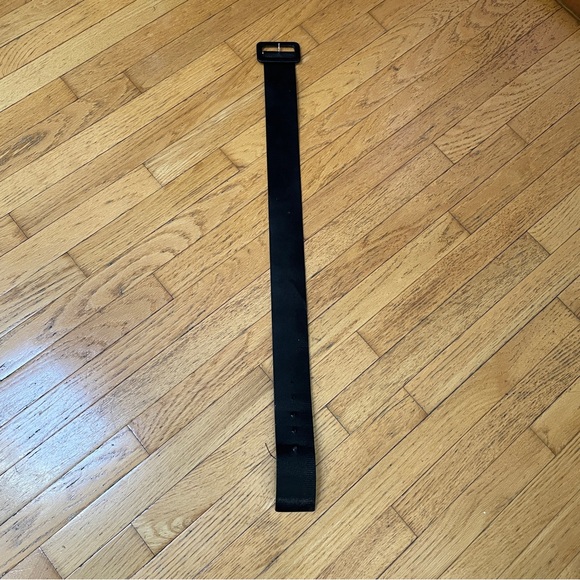 Women's Black Vintage Wide Crocodile Effect Belt - Picture 2 of 6